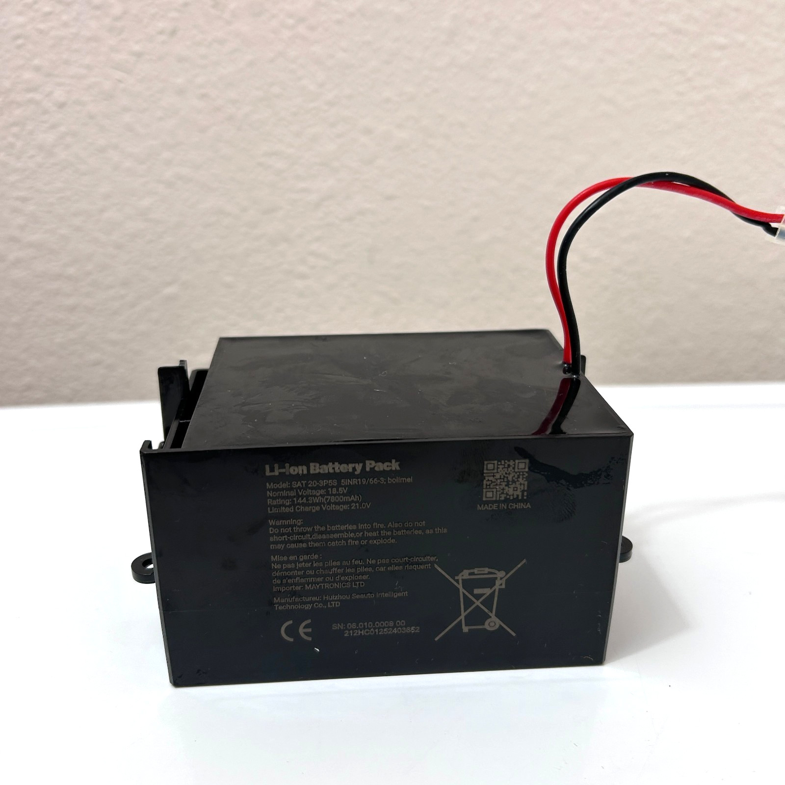 Li-ion Battery Pack for Seauto SAT25 Cordless Robotic Pool Cleaner