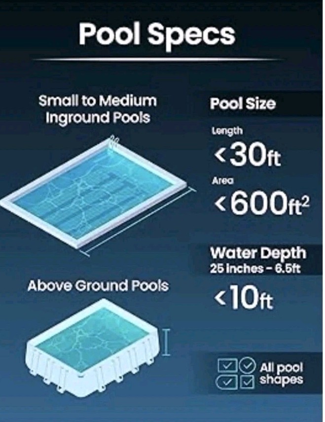 Kokido XTROVAC 410 Cordless Rechargeable Pool Vacuum 75 Min, Blue/Gray