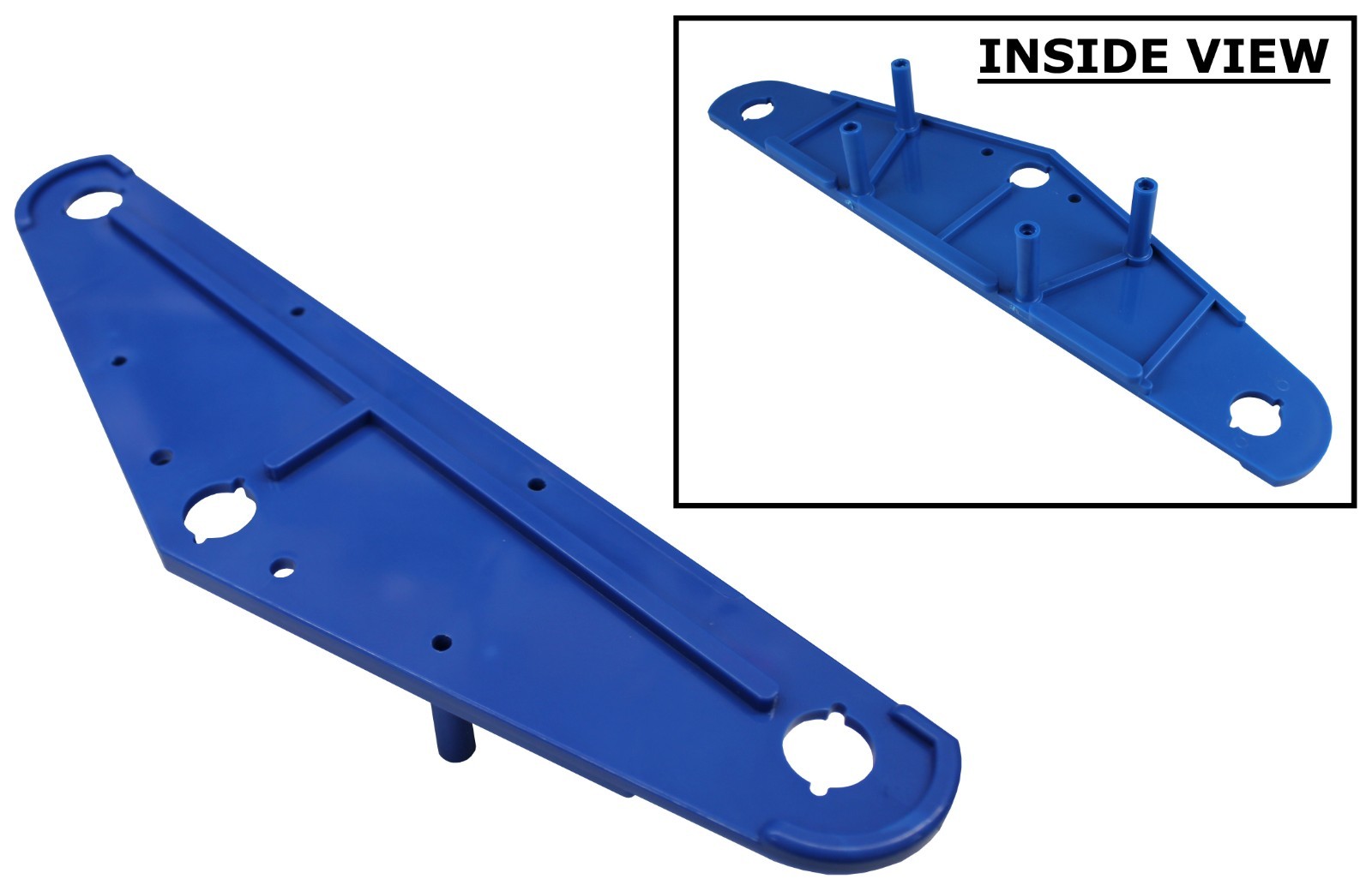 001-064 SIDE PLATE w/6 HOLES (BLUE) Replacement For: Aqua Products P/N: S3400B6H