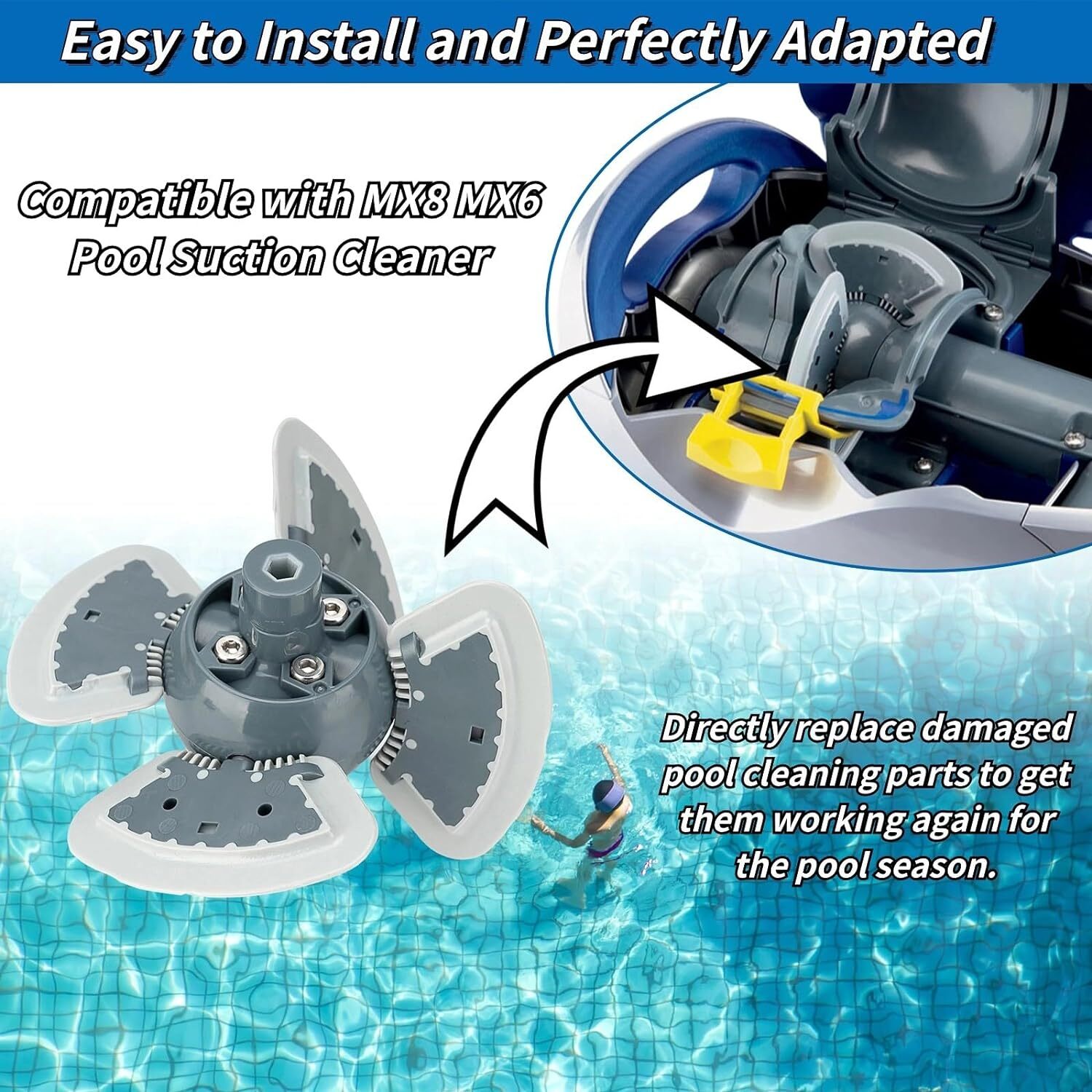 R0524900 Engine Assembly For Zodiac MX8 MX8EL Elite Suction Side Pool Cleaner