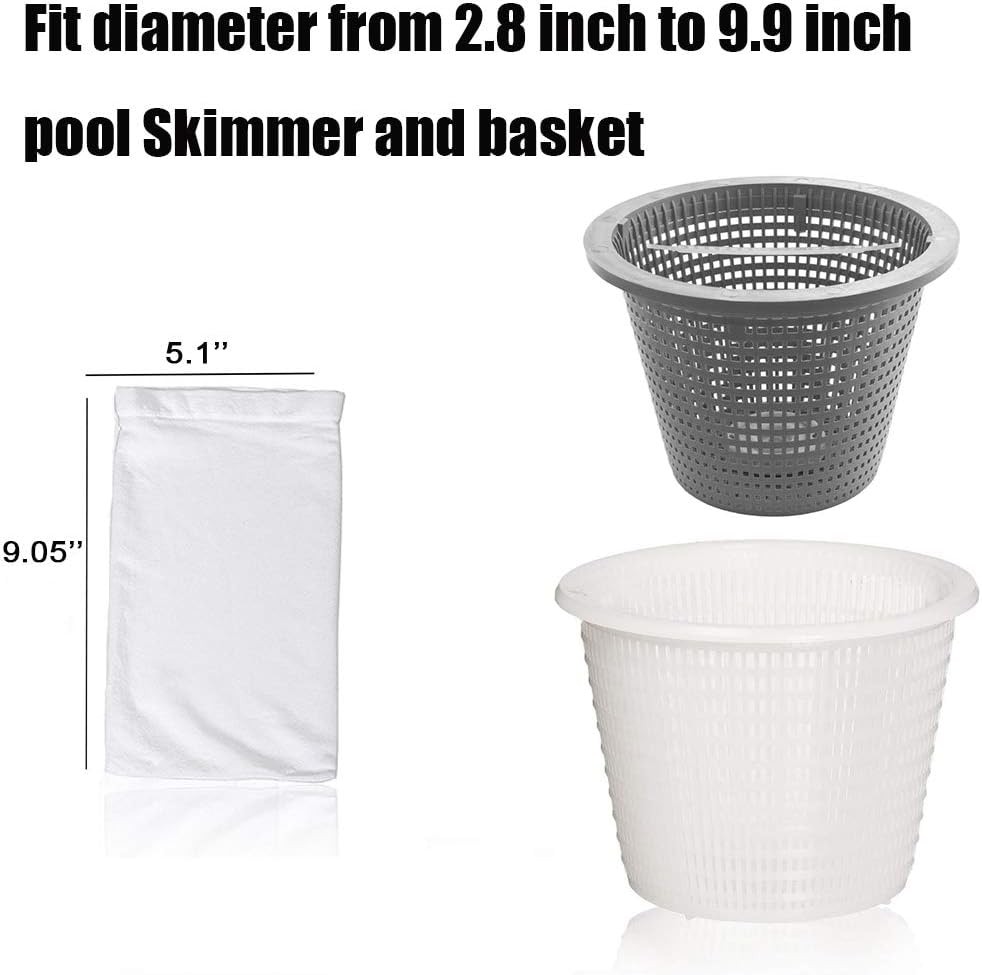 100 Pack Pool Skimmer Socks,Pool Filter Socks Reusable Pool and Spas Filters …