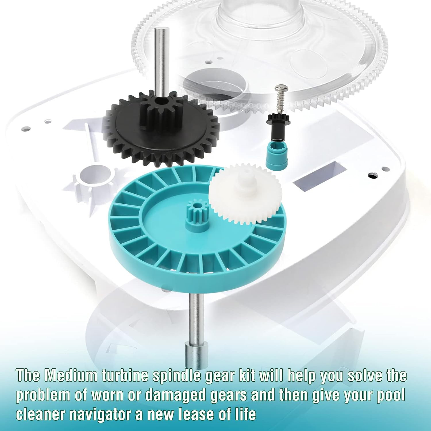 Navigator Medium Turbine Spindle Gear Kit, AXV079VP Replacement for Hayward Pool