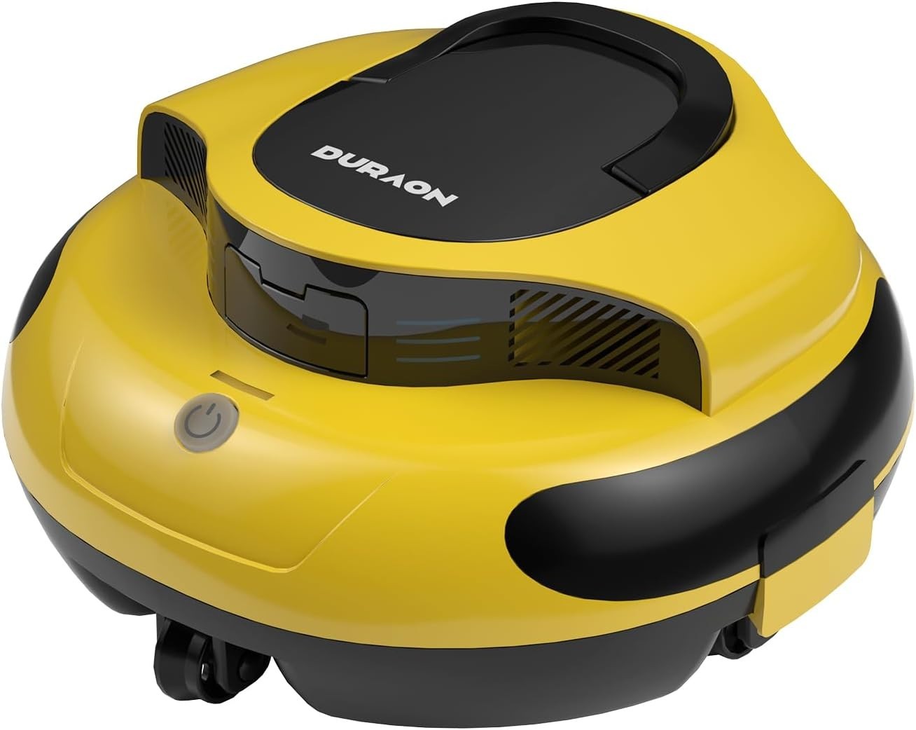 Yellow Cordless Robotic Pool Cleaner Dual Motor Powerful Suction 150 Min Runtime