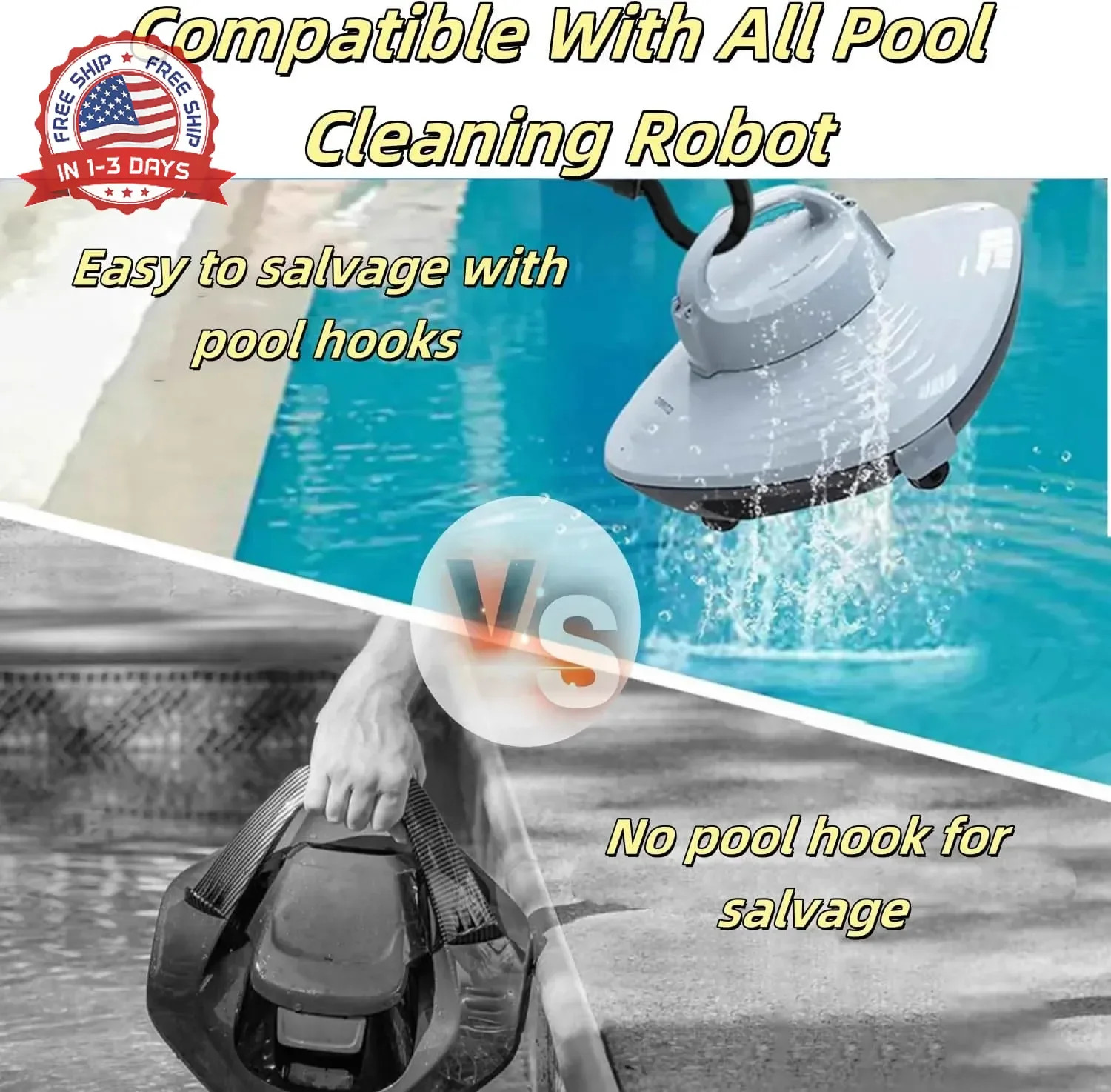 Hook for Robotic Pool Cleaner and Underwater Robot Swimming Pool Cleaners, Pool