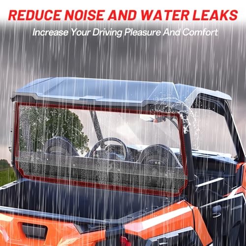 General 1000 Rear Windshield PC Back Window Compatible with Polaris Clear