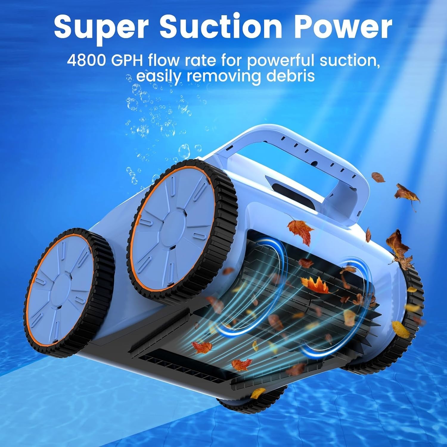 CORDLESS Robotic Pool Cleaner, Pool Vacuum for Inground Pools (2025 Upgraded)