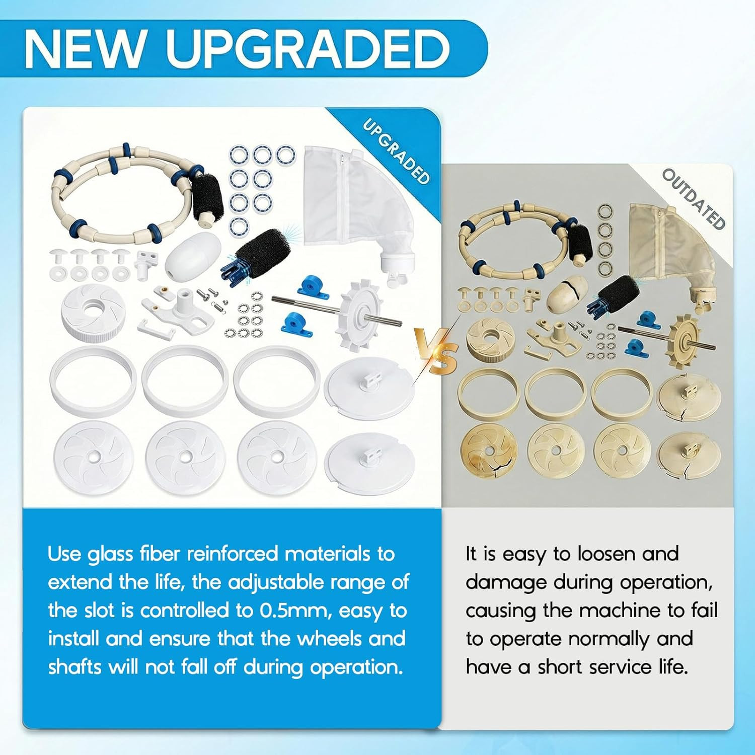 Upgraded Pool Cleaner Rebuild Repair Replacement Fit for Polaris Zo-Diac Automat