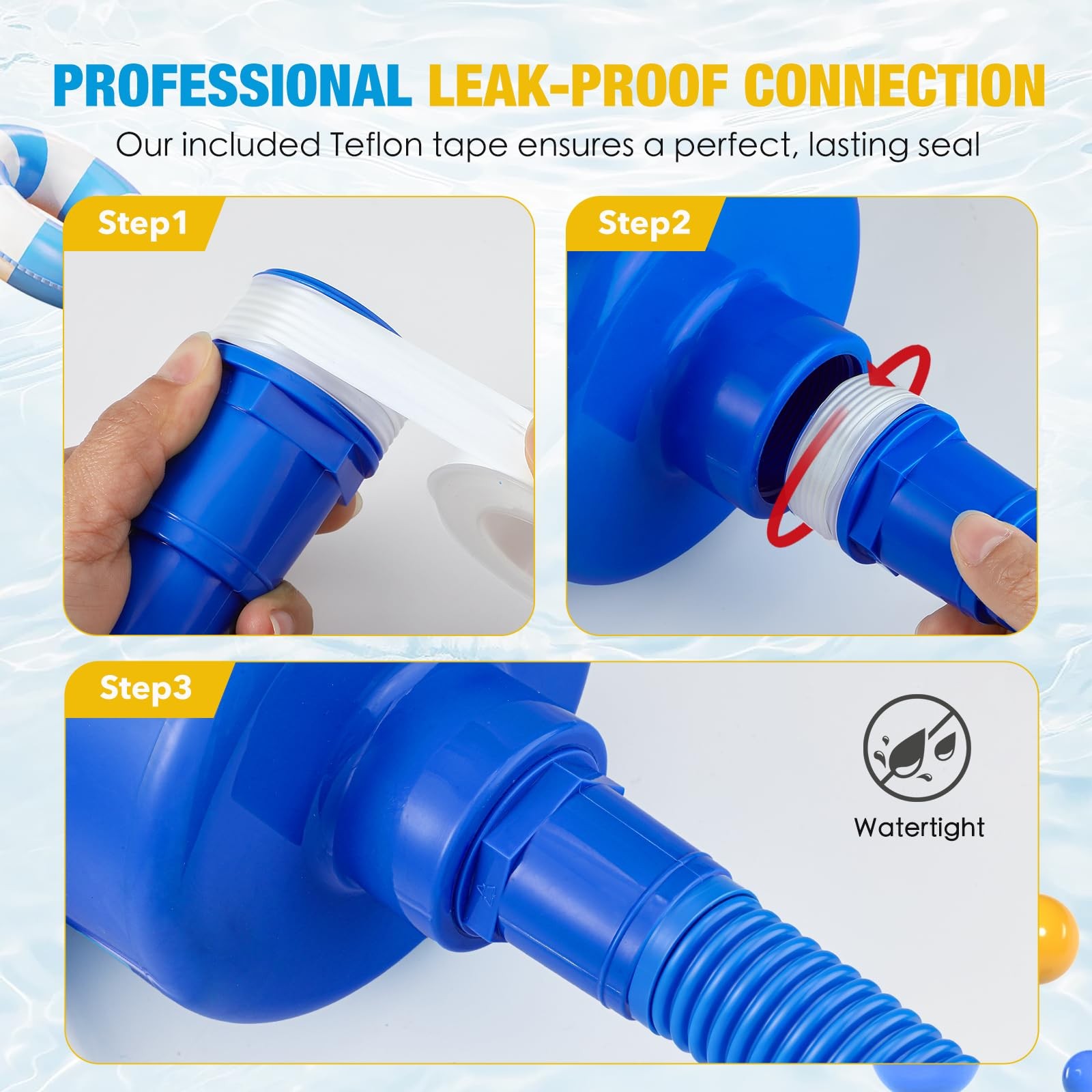 Above Ground Pool Skimmer, Heavy Duty Through-Wall Mount Pool Skimmer Kit wit…