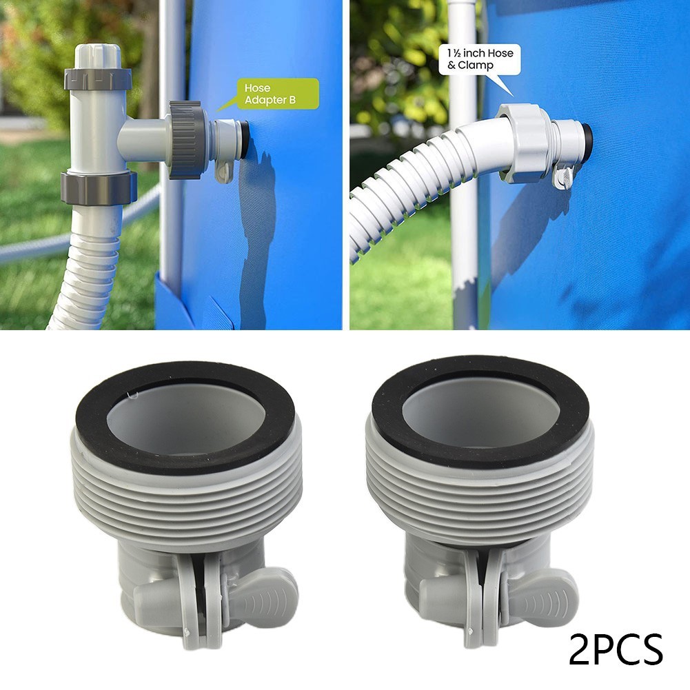 For Intex Hose Adapter B Pool 1.25in – 1.5in Pump Part Conversion Replacement