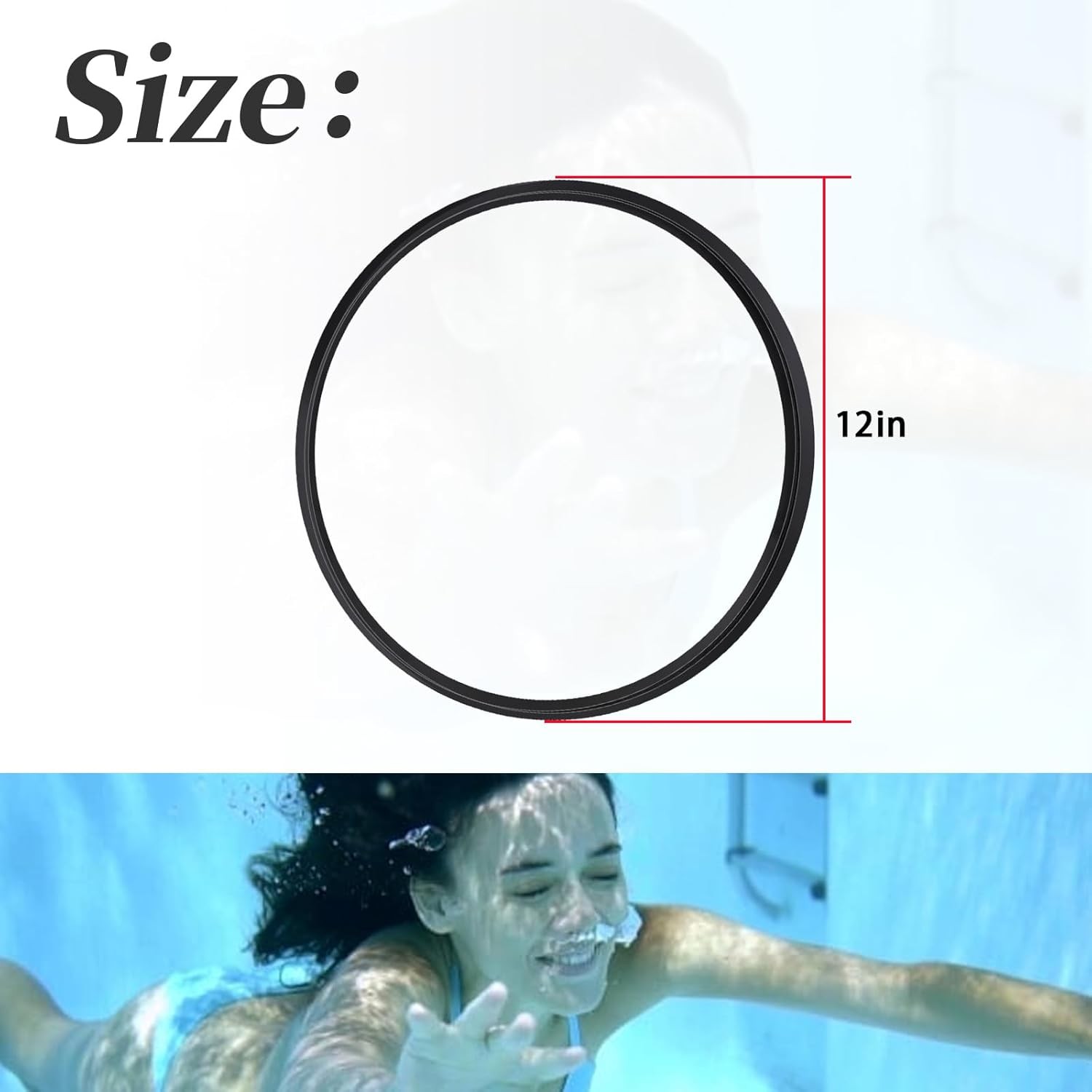 AXV458 Black Ring For Hayward AquaBug/ Wanda/ Penguin Above Ground Pool Cleaners