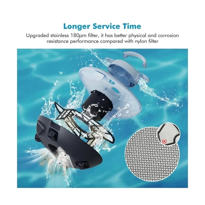 Seauto Cordless Pool Vacuum Above Ground Pool & Inground Swimming Pool