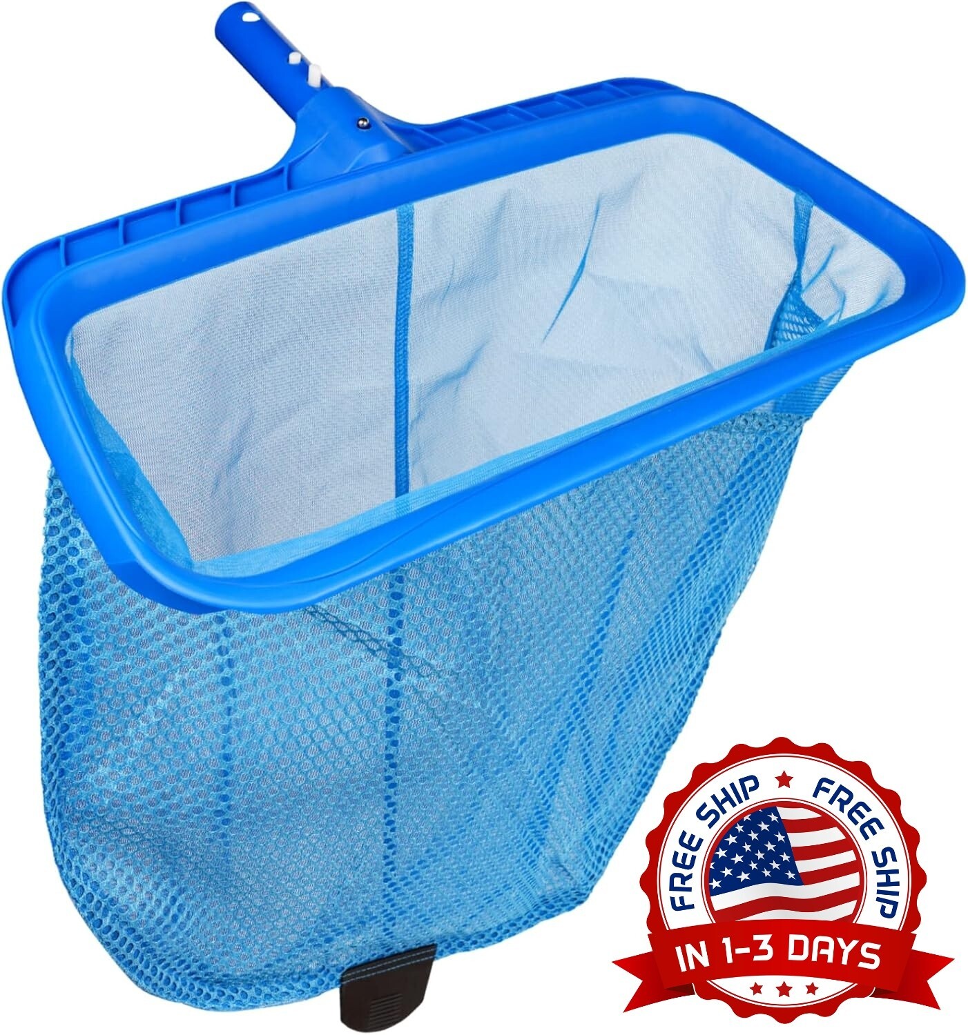 Red de piscina Bolsa profunda Skimmer de hojas Rastrillo de piscina Red de malla