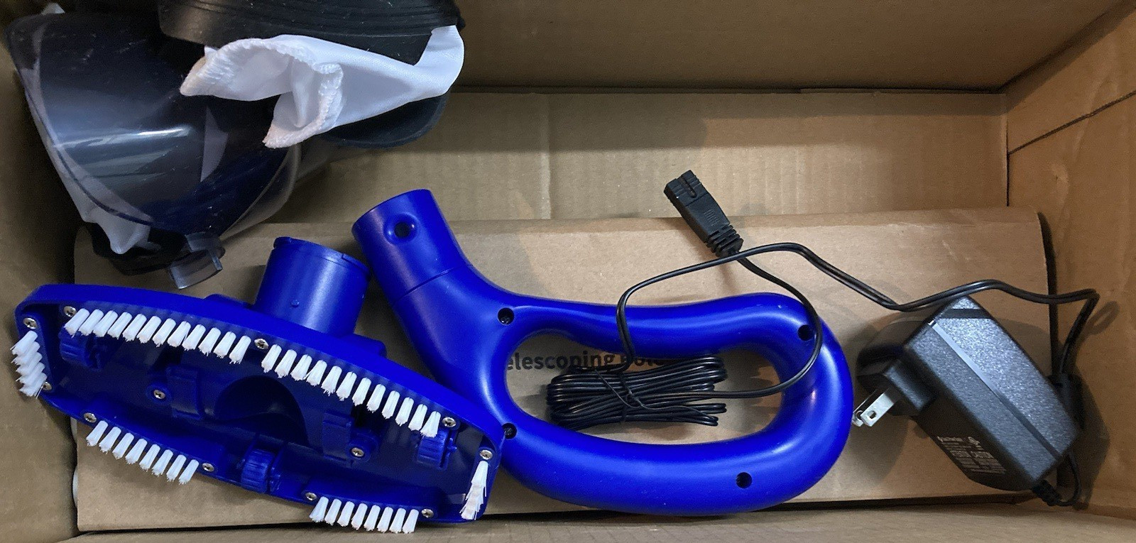 Little Shark Pool Vacuum for Above Ground Pool, Hot Tub Vacuum with 60w Motor
