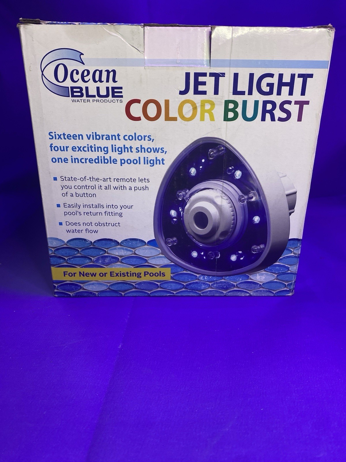 Ocean Blue Water Products Jet Light Color Burst AboveGround Pool Light 980020