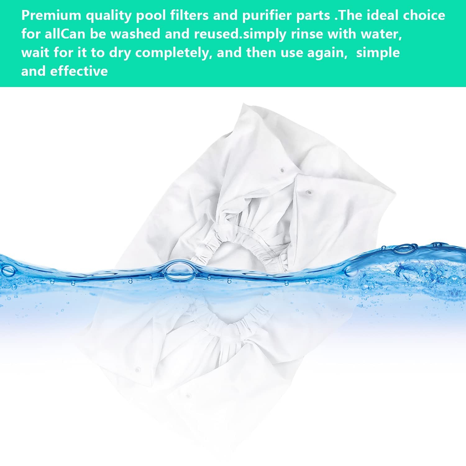 A8111PK/8111/8101 Pool Cleaner Fine Filter Bag Replacement for Aquabot