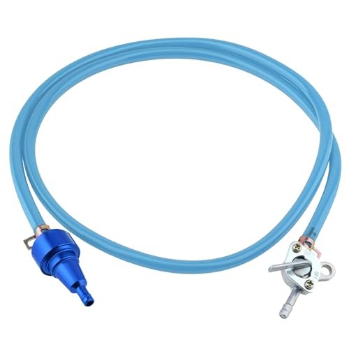 Windance 4Pcs 1/4inch Fuel Filter Fuel Switch Fuel Line Replacement Kit,1M Blue
