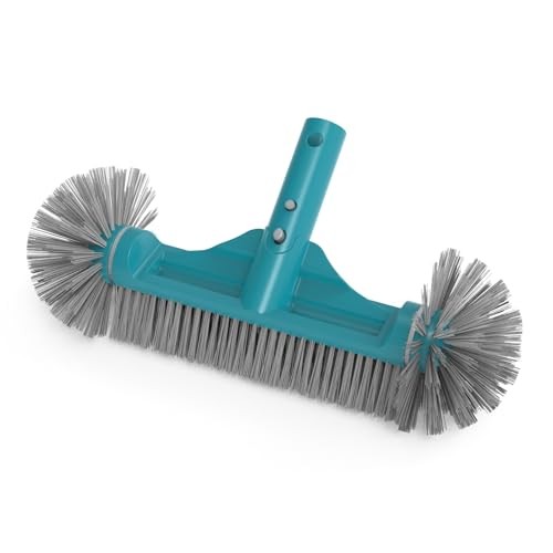 Plastic Pool Brushes 12.5&Prime; with Round Ends – 12&Prime;