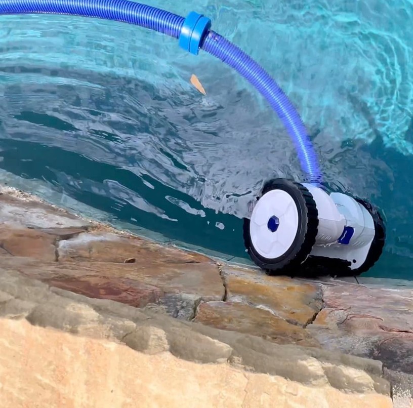 Automatic Suction Side Pool Vacuum Cleaner Wall Climbing Sweeper with 40 ft Hose