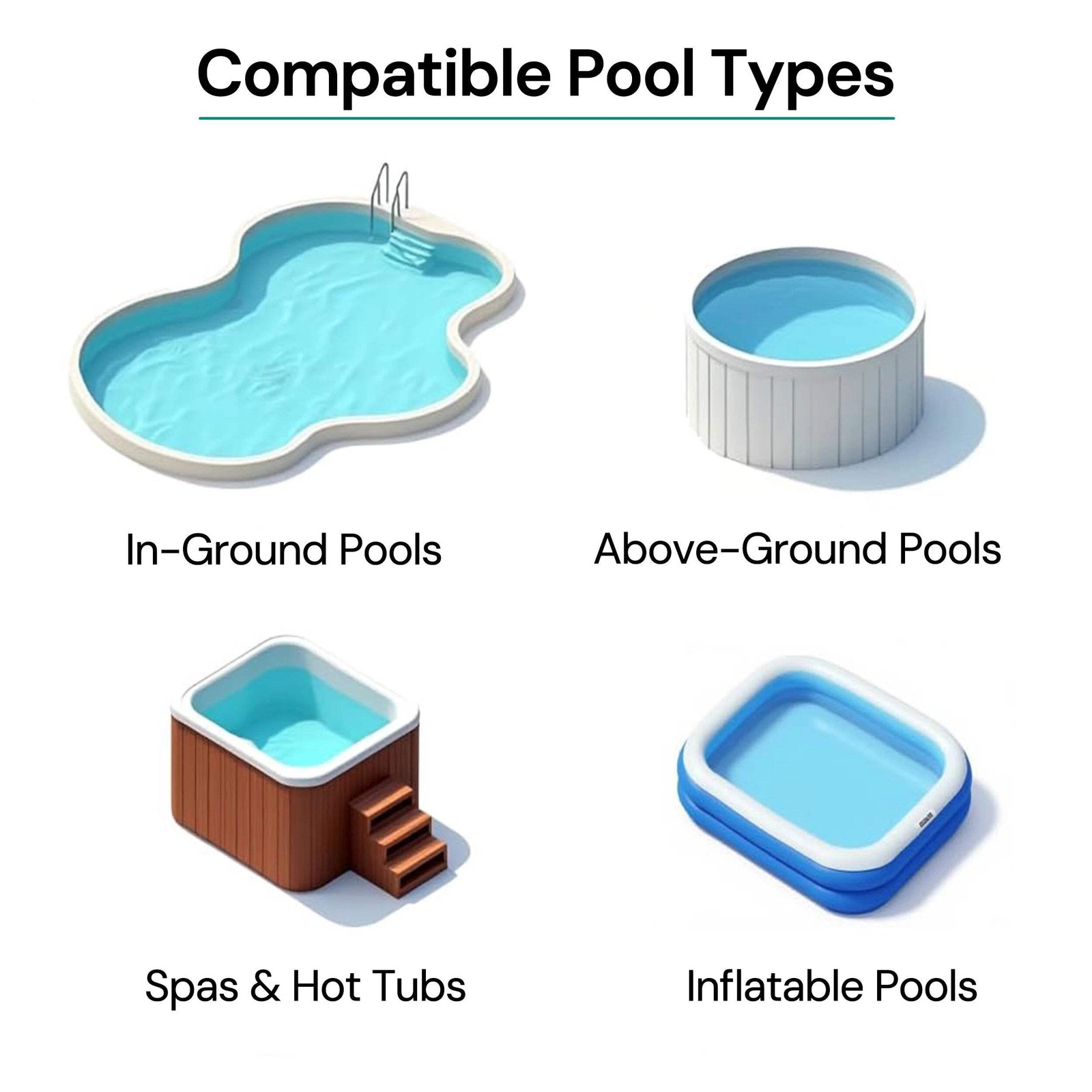 Cordless Rechargeable Pool Vacuum Handheld Pool Cleaner with Telescopic Pole ОЕМ
