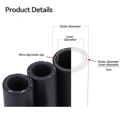 Silicone Vacuum Hose Automotive, size 1/8&Prime; 5/32&Prime; 3/16&Prime; 1/4&Prime; 5/16&Prime; 3/8&Prime;,