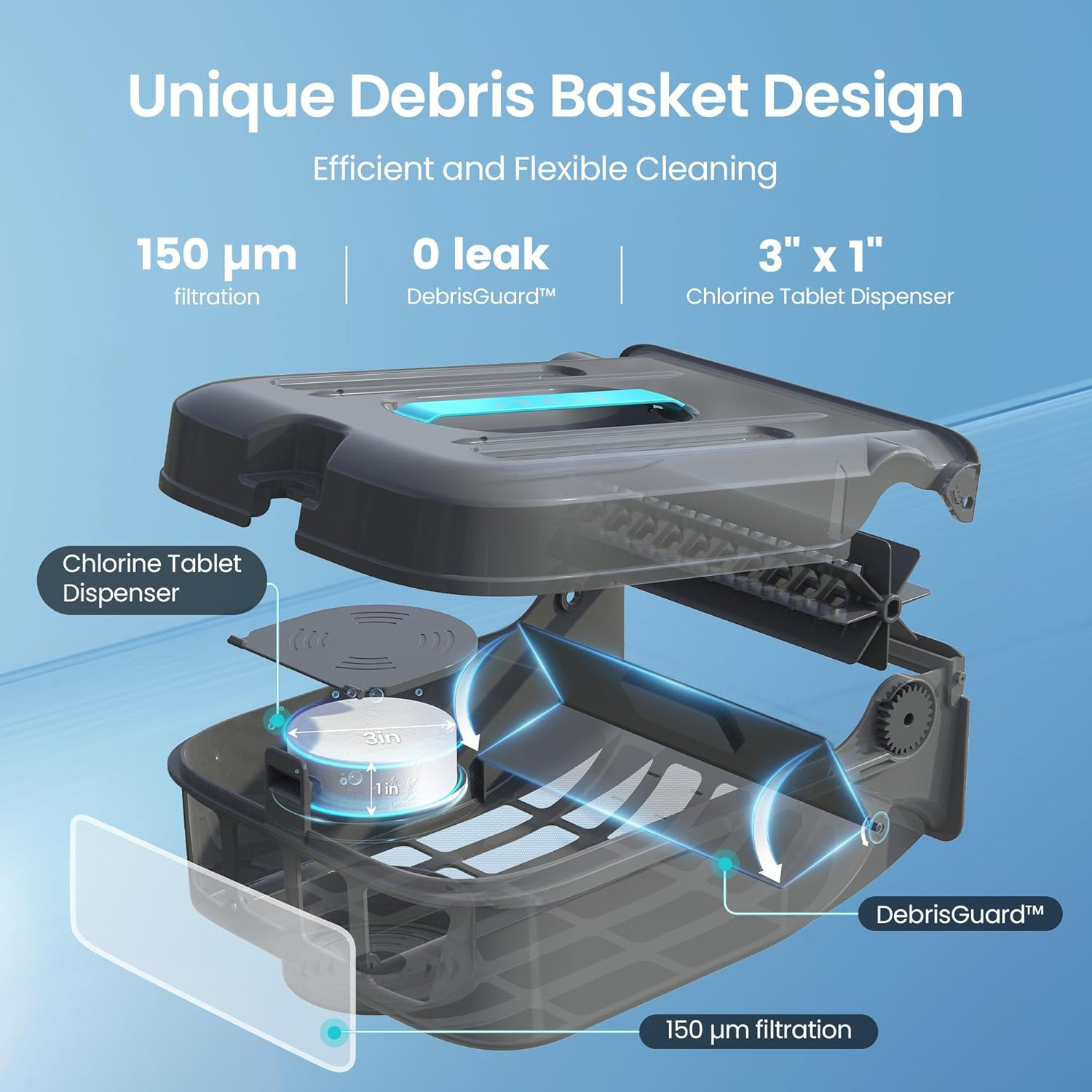 AIPER Ecosurfer S2 Solar Powered Pool Surface Skimmer Robot with APP Support, 24