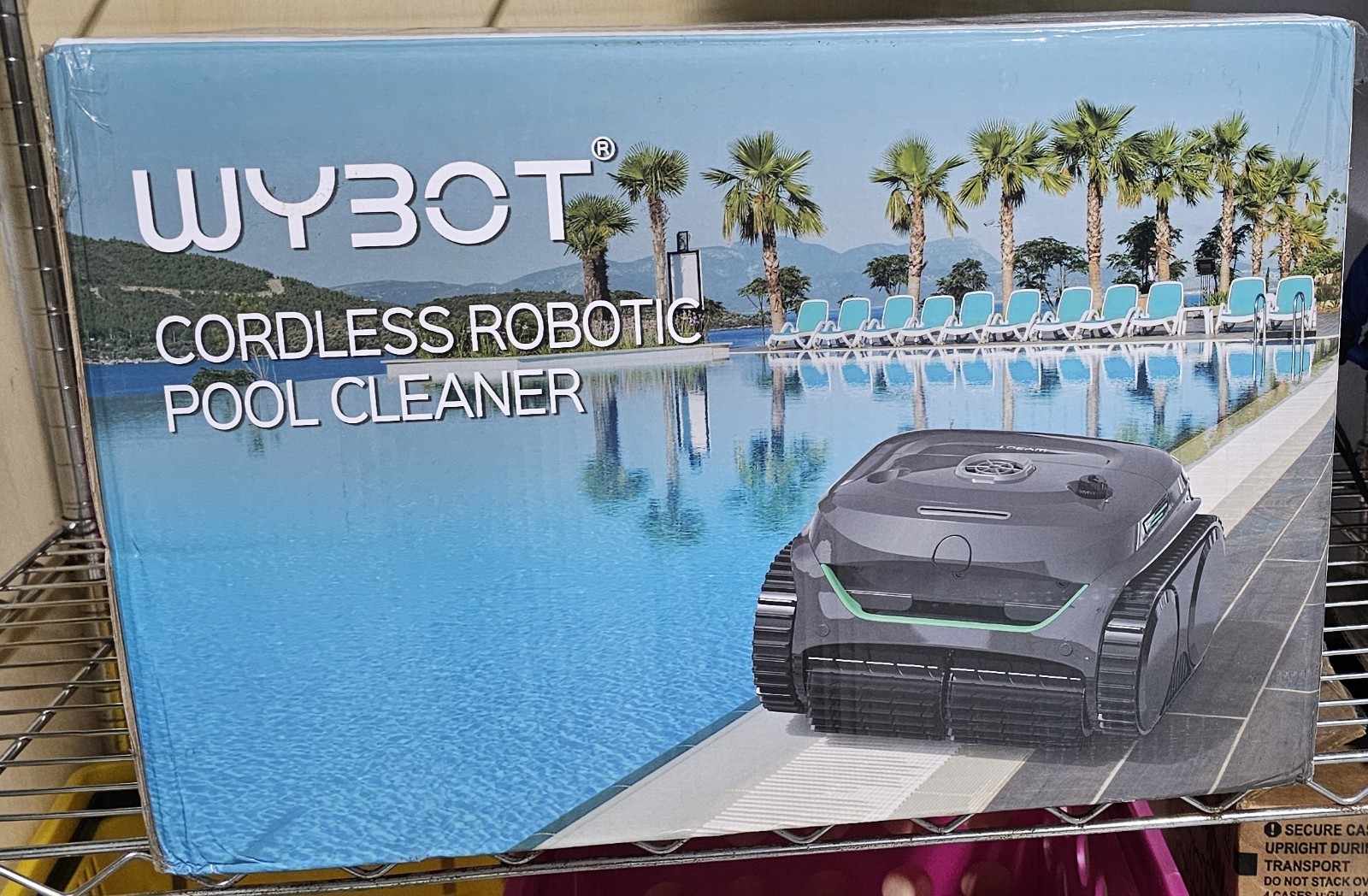 WYBOT C2 Cordless Robotic Pool Cleaner New Sealed 2152 Sq Ft App Control
