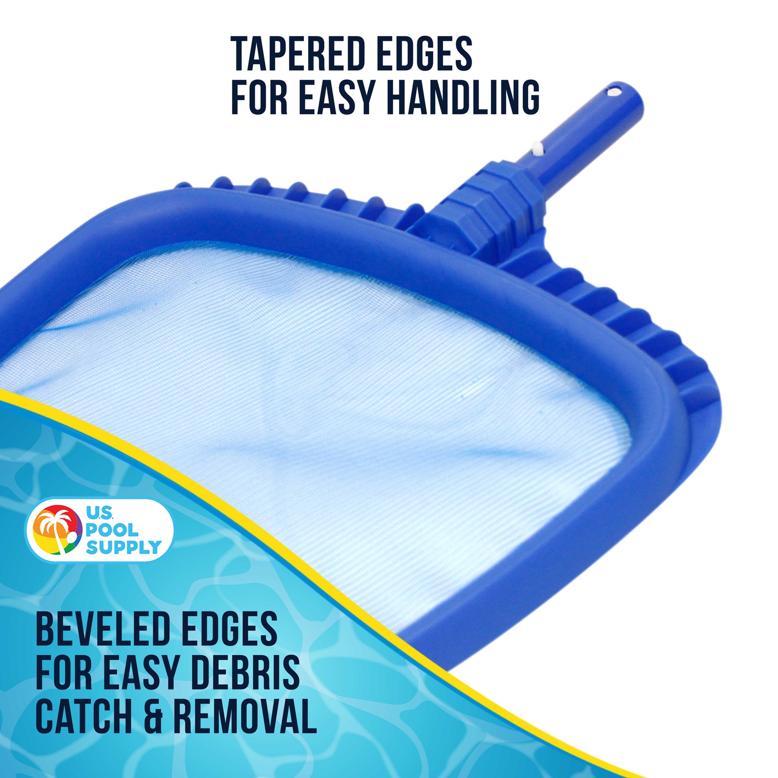 Professional Heavy Duty Pool Leaf Skimmer Net, Fits Standard Swimming Pool Poles