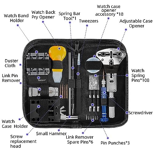 Watch Repair Kit, Eventronic Professional Spring Bar Tool Set Watch Band Link