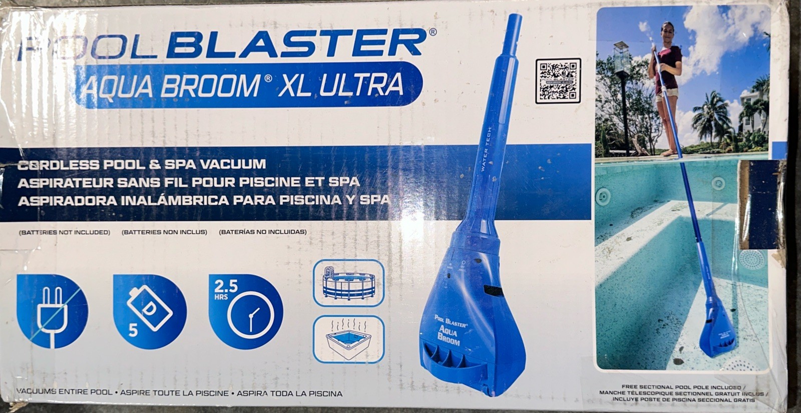POOL BLASTER Aqua Broom XL Ultra Cordless Pool and Spa Vacuum FILTER ONLY OEM