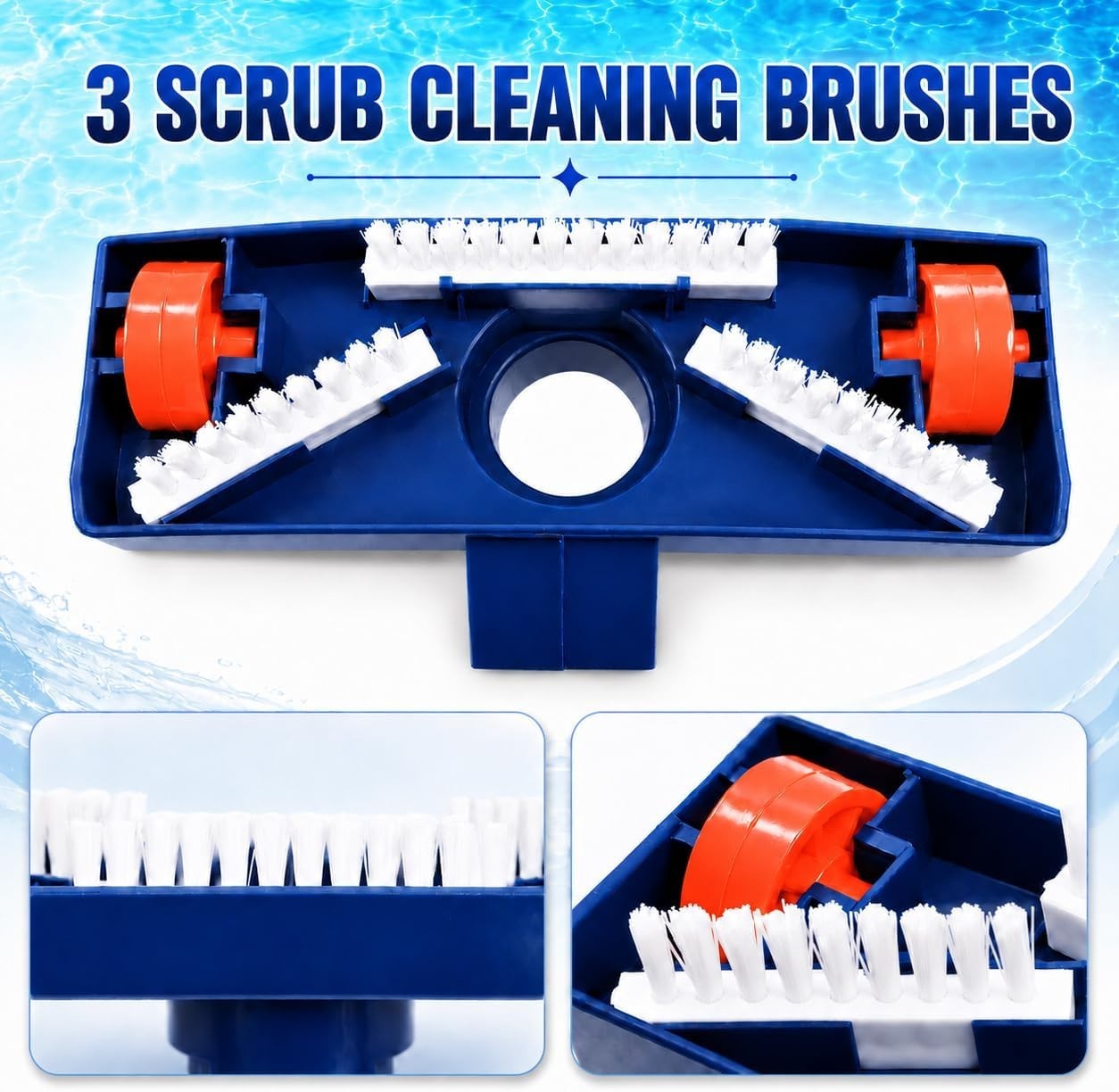 Effortless Cleaning Pool Vacuum – Non-Electric Design with 2 Bag Options