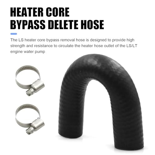MLY 1 PC Heater Core Bypass Hose Coolant Crossover Kit, 5/8&Prime; & 3/4&Prime; Ends with