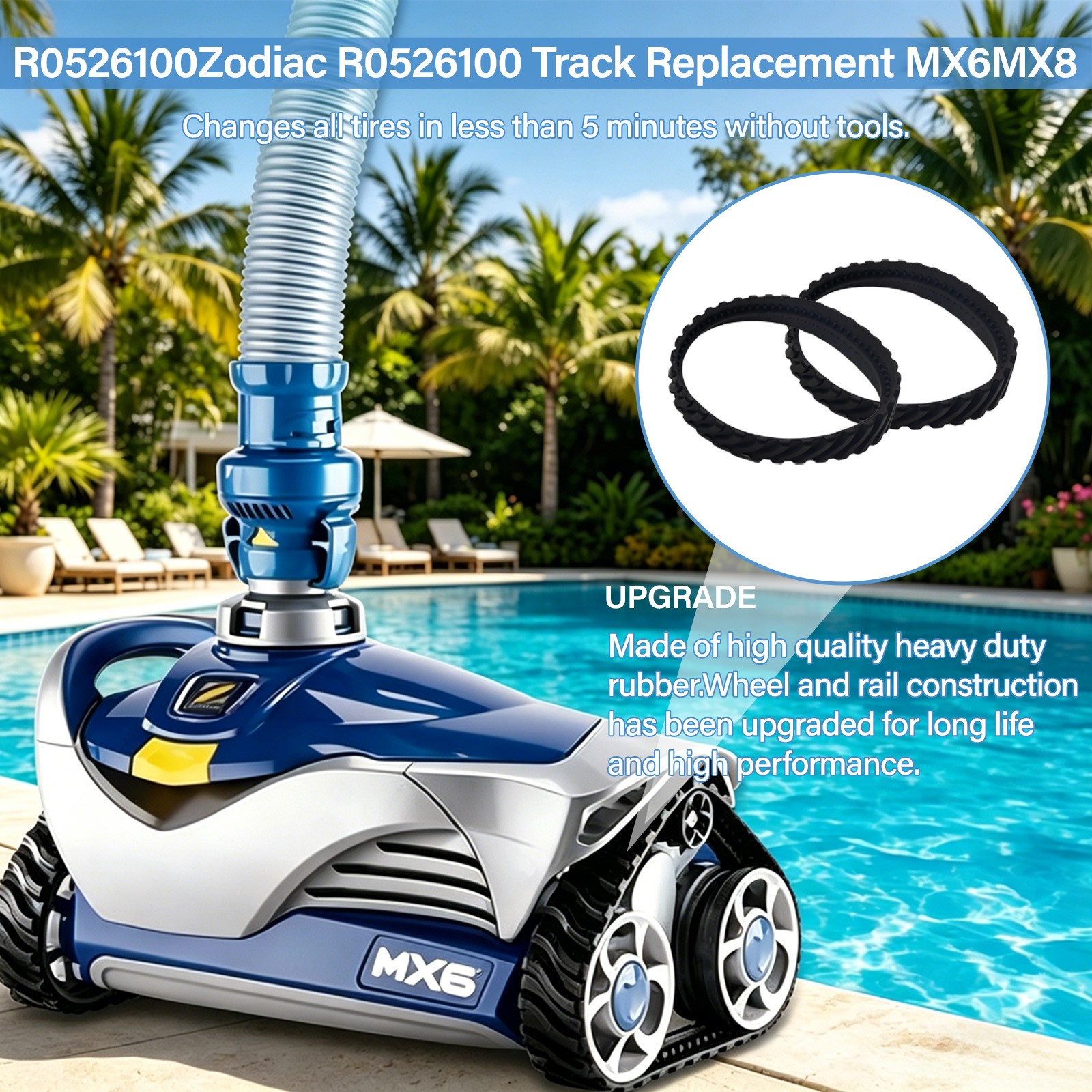For Zodiac Baracuda R052490 MX6/MX8 Pool Cleaner Tune Up Kit Replacement Parts