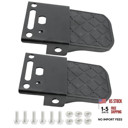 Pairs Metal and Non-Slip Tread ATV Foot Rests for Four Wheeler Rear Passenger 1
