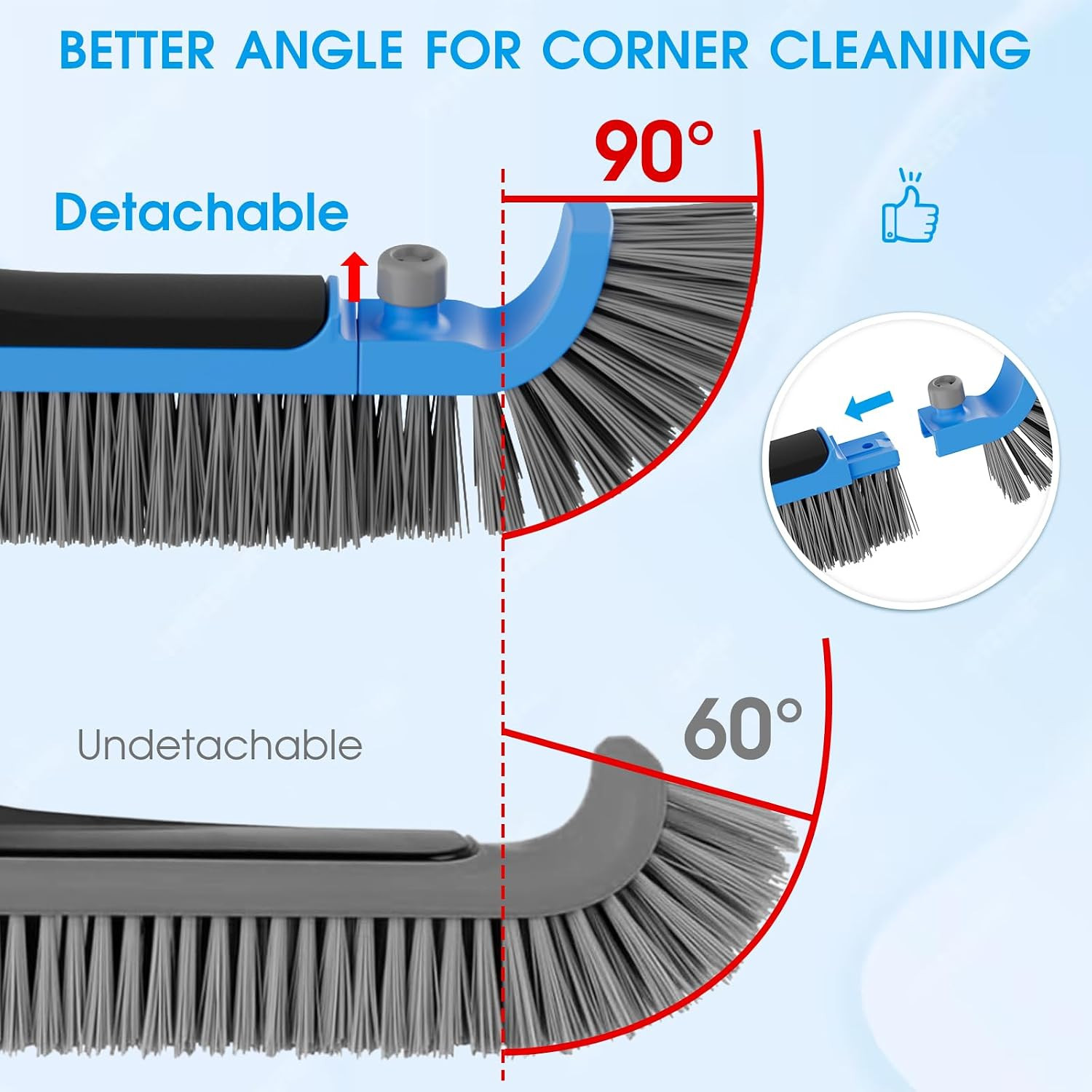 2 in 1 Pool Brush with Poles 10Ft – 20 » Heavy Duty Swimming Pool Brush & Multif