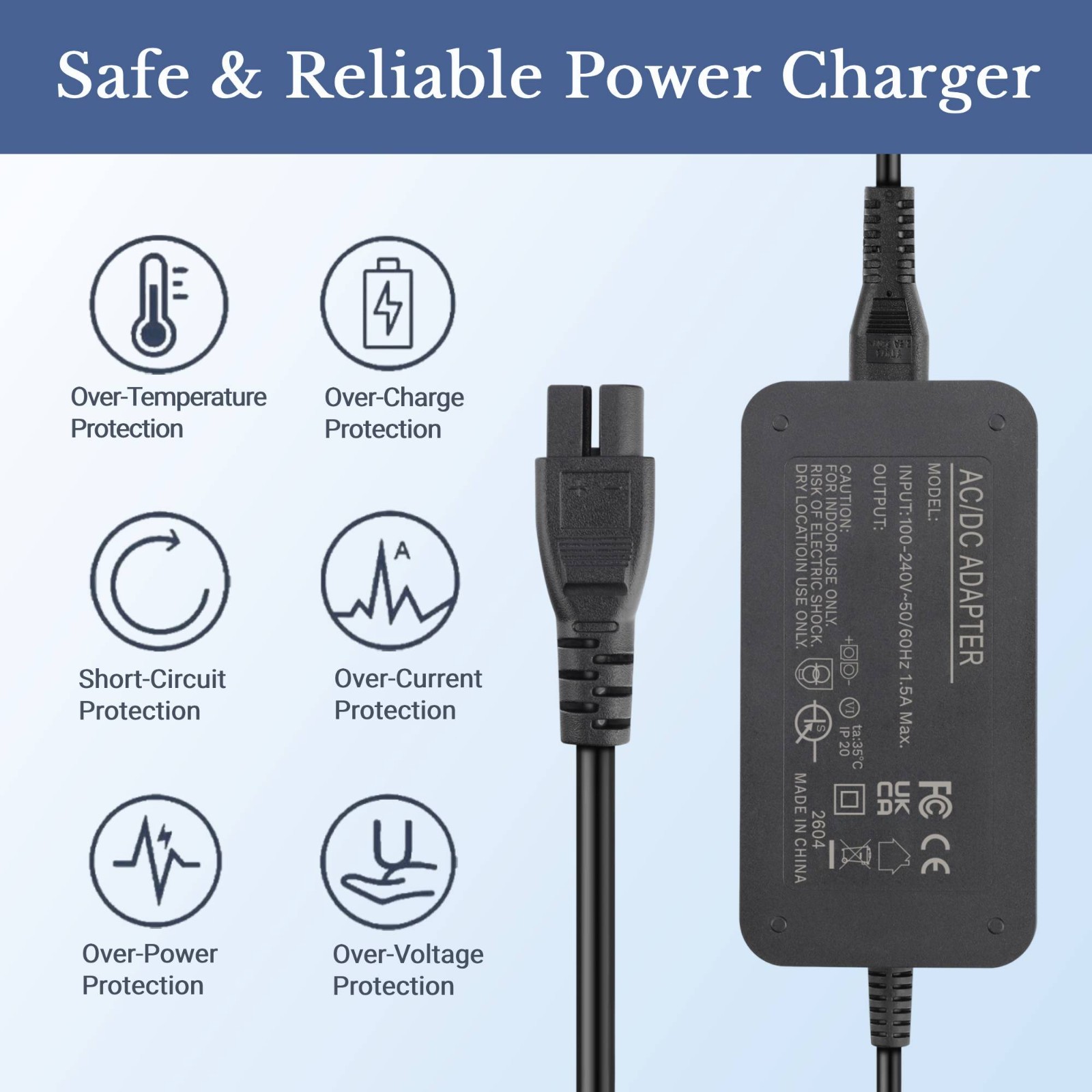 Charger for WYBOT C1 OS7010C/C2 WY-AMUS-086/C1 Max OS7010 Max Robotic Pool Clean