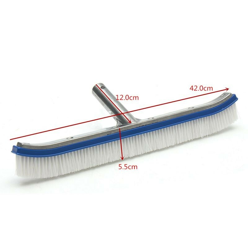 Heavy Duty 18&Prime; Strong Aluminium Swimming Pool Cleaning Brush Wall, Tiles & Floor