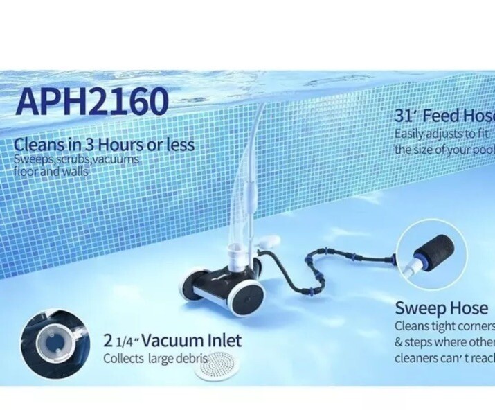 Eritephma 2160 Pressure-Side Pool Cleaner NEW SEALED FREE SHIPPING