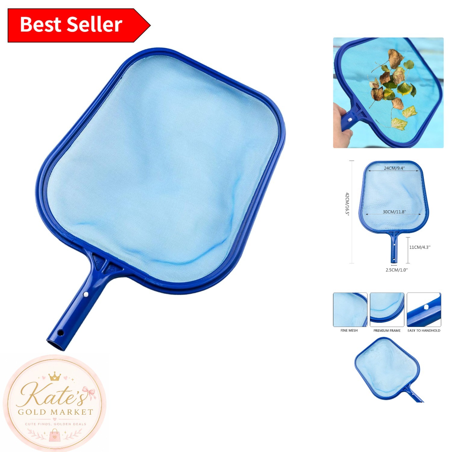 Ultra-Lightweight Pool Skimmer Net – Perfect for Easy Debris Removal