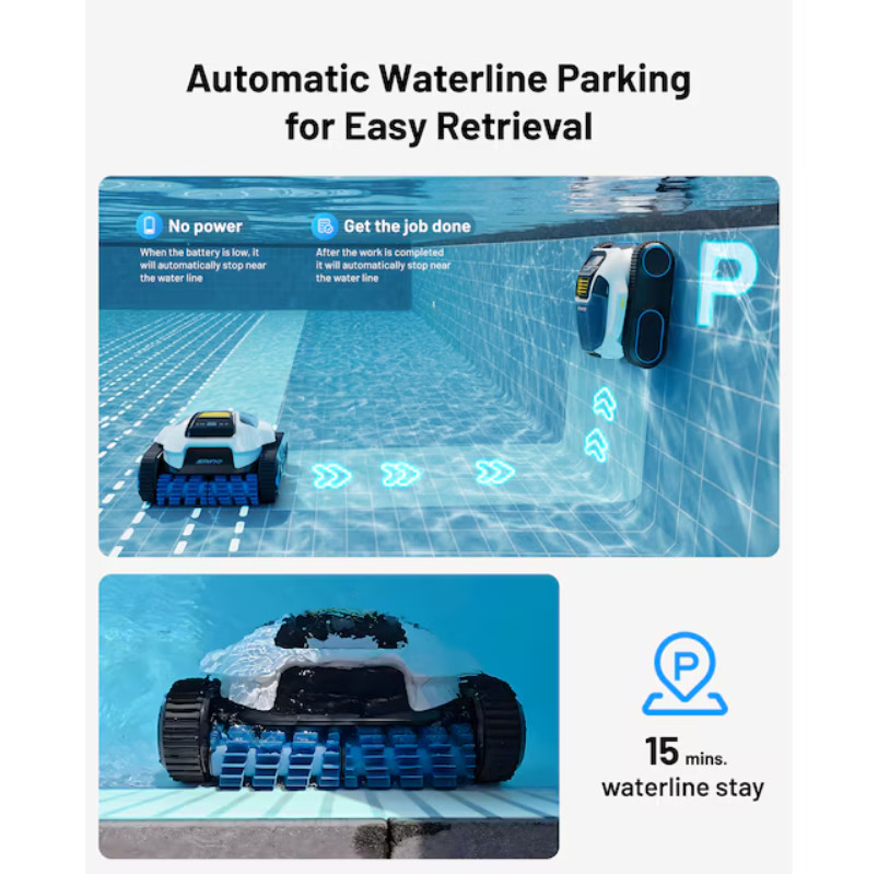 MAMMOTION Pool Cleaner Robot SPINO E1 5800GPH Wall Climb New Box