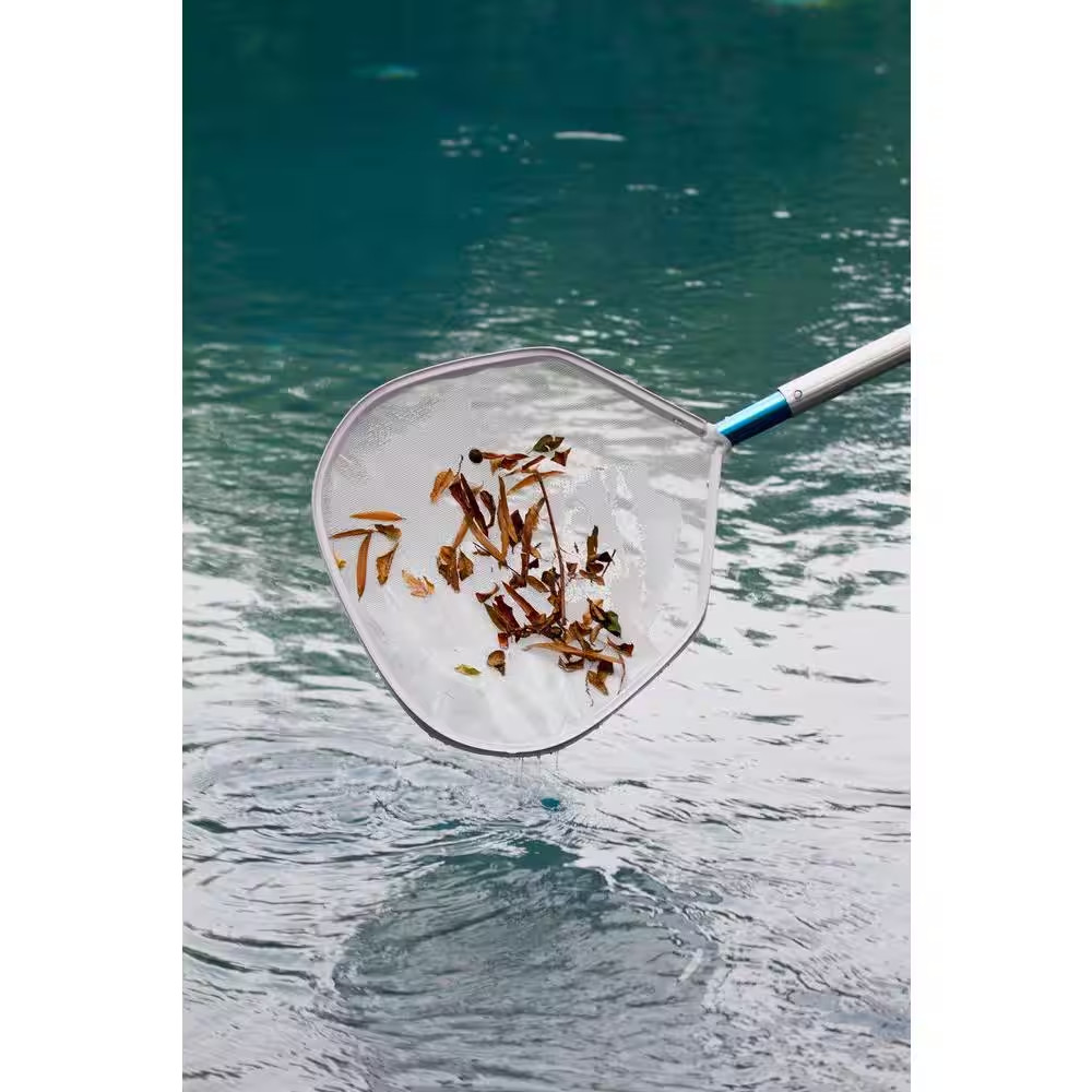 Heavy-Duty Aluminum Leaf Skimmer for Swimming Pools and Spas