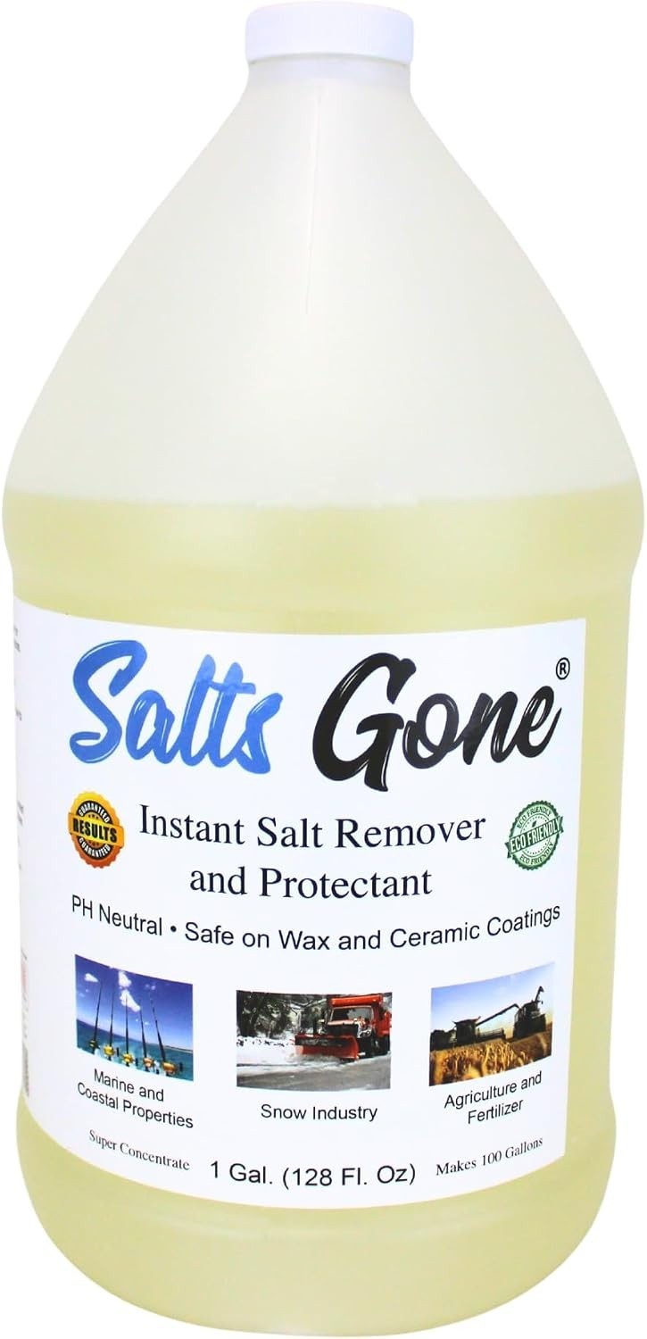 Fast-Acting 1 Gallon Salt Removal Spray – Safe on Ceramic & Wax Coatings