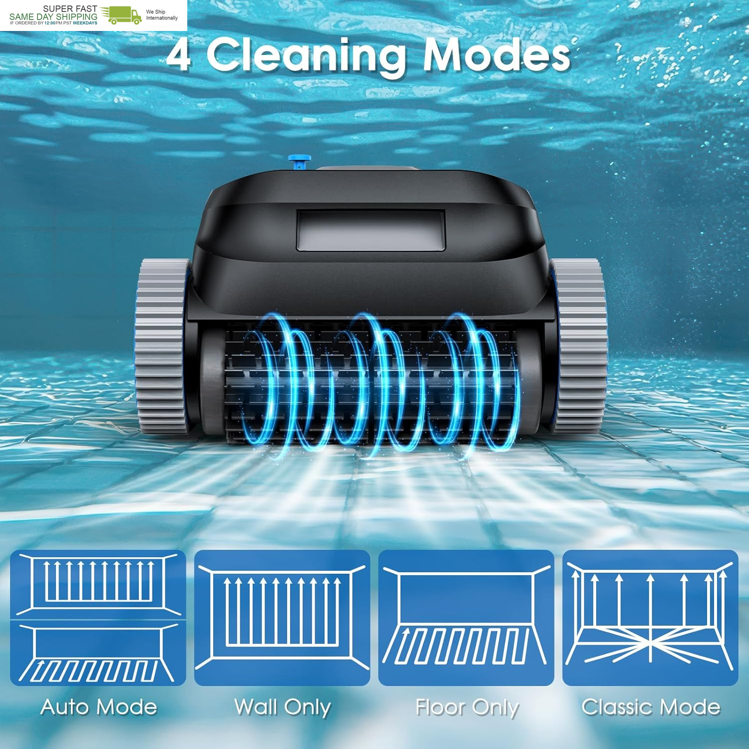 Cordless Pool Vacuum for Inground Pools, Dual-Motor Turbine System, Robotic Pool
