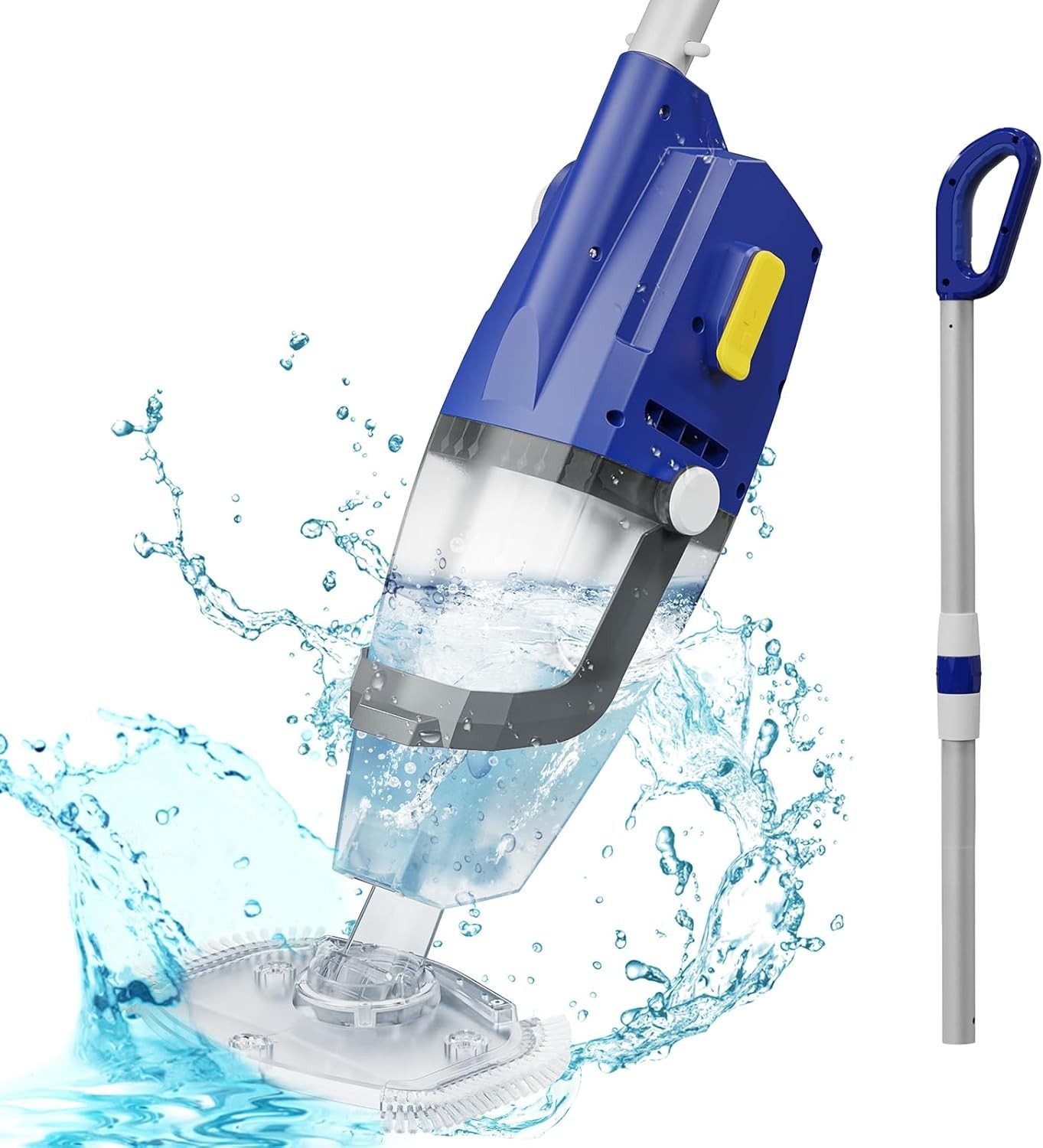 Cordless Handheld Pool Vacuum Cleaner Rechargeable for Inground & Above Groun…