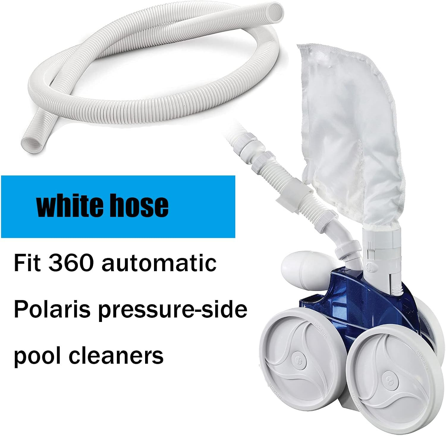 Pool Cleaner 6-Ft Cuffless Feed Hose Replacement for Polaris 360 Cleaner 9-100-3
