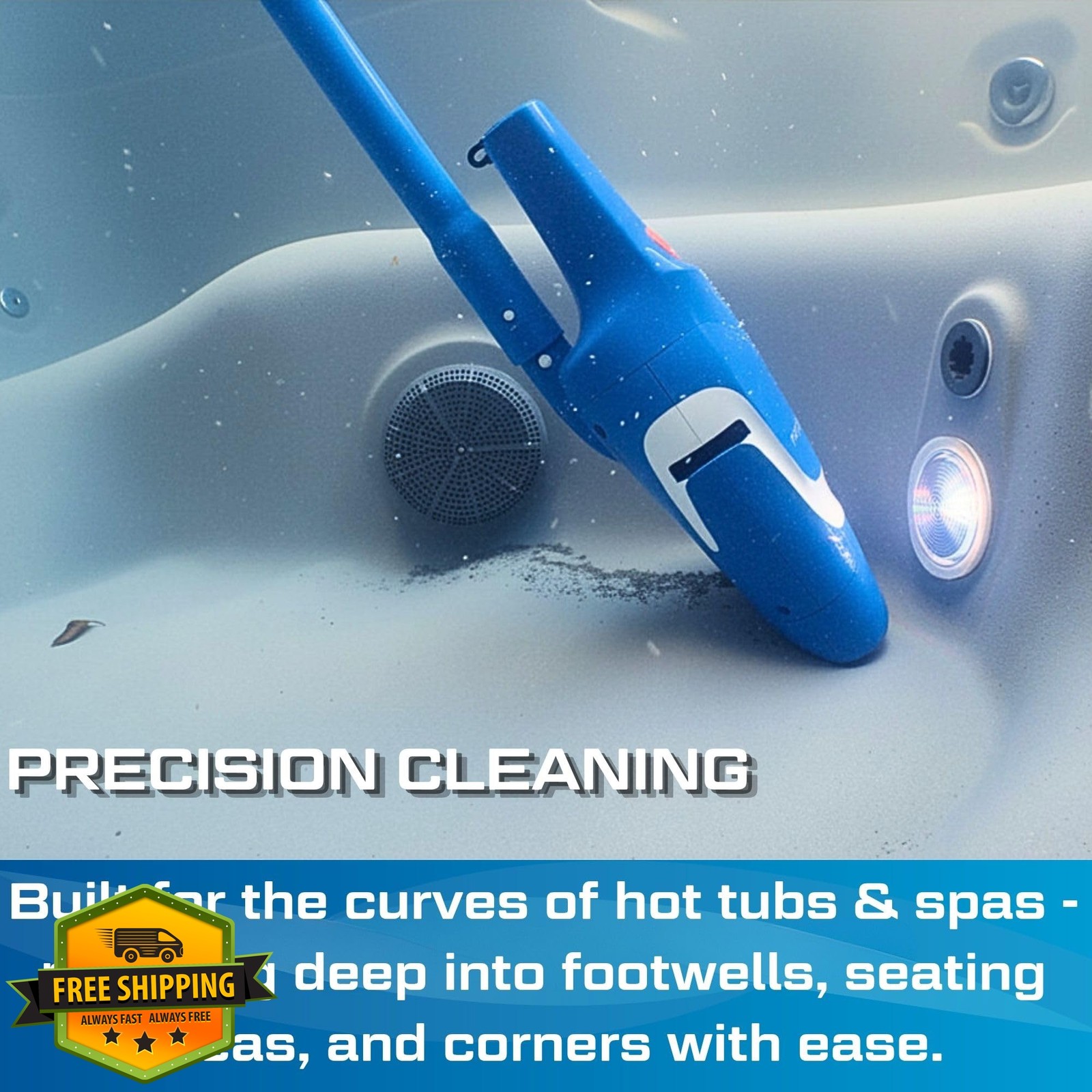 NEW 2026 Pool Blaster Aqua Broom Recharge G2 – Cordless Spa and Hot Tub Vacuu…
