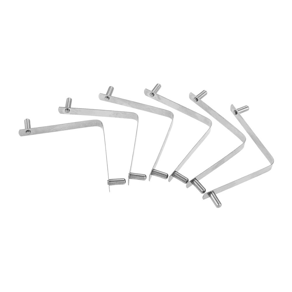 6× Pool Brush Clips V-Shaped Stainless Steel Clips For Pool Telescopic Rod