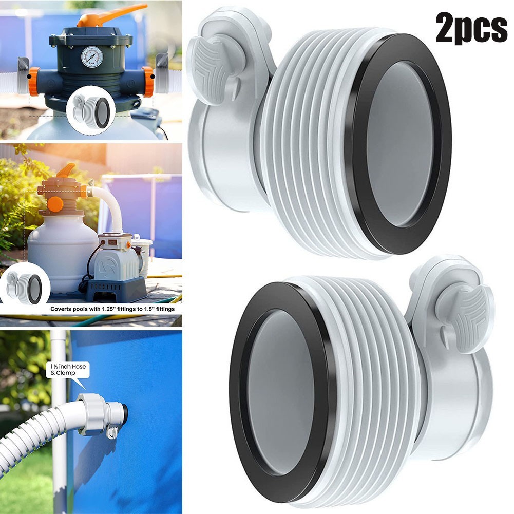 For Intex Hose Adapter B Pool 1.25in – 1.5in Pump Part Conversion Replacement