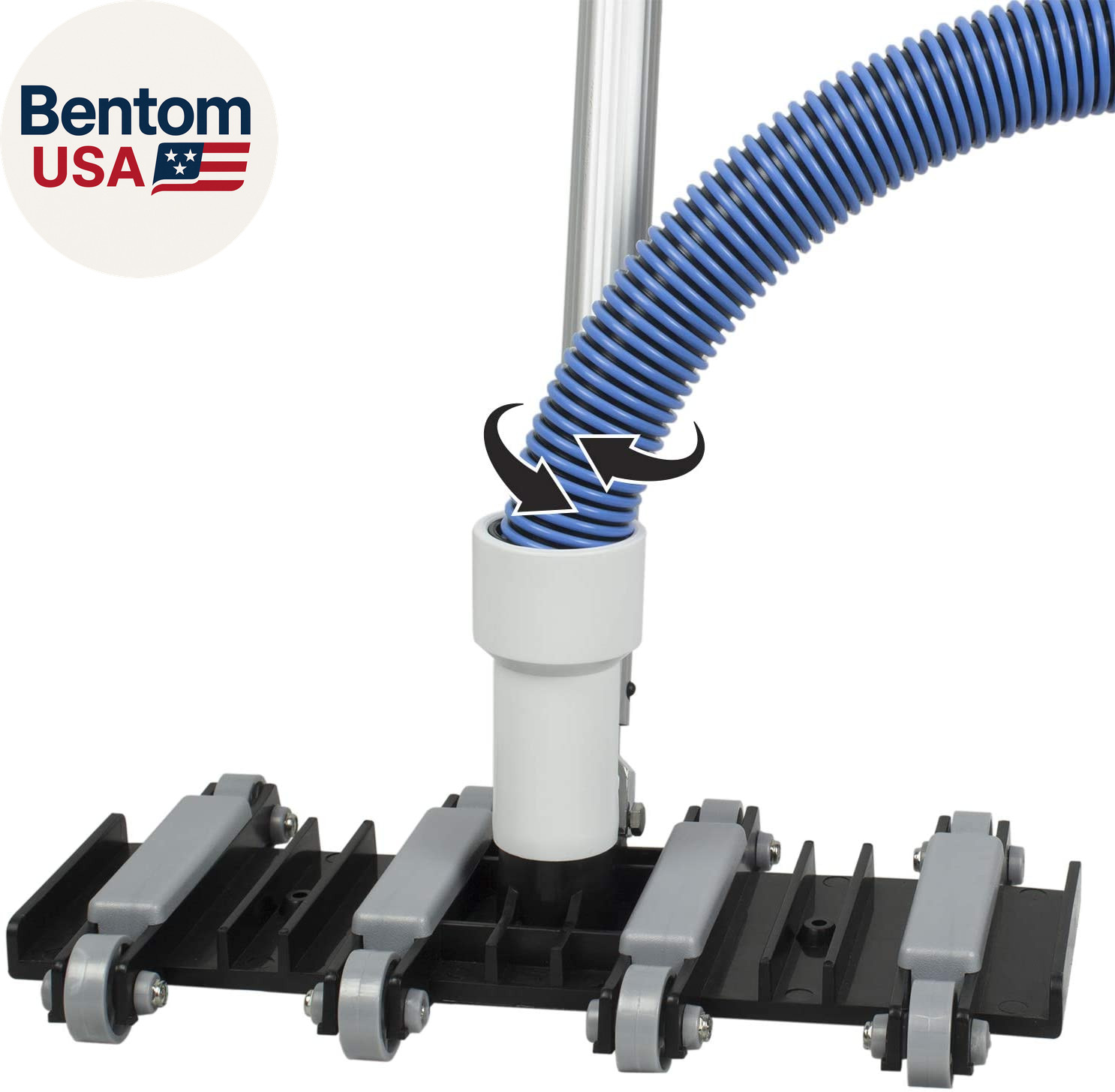 Manual Pool Vacuum Hose, 50 Ft X 1-1/2” for Inground & above Ground Pools, Not f