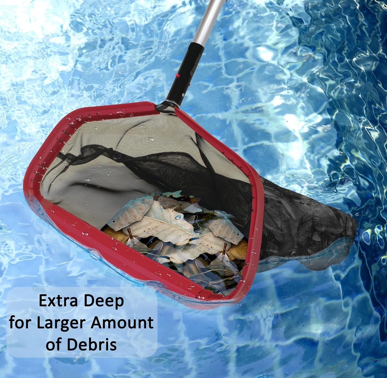 SKIMLITE MANUFACTURING SP400 Leaf Skimmer Net for Cleaning Pools 19&Prime; Heavy Duty