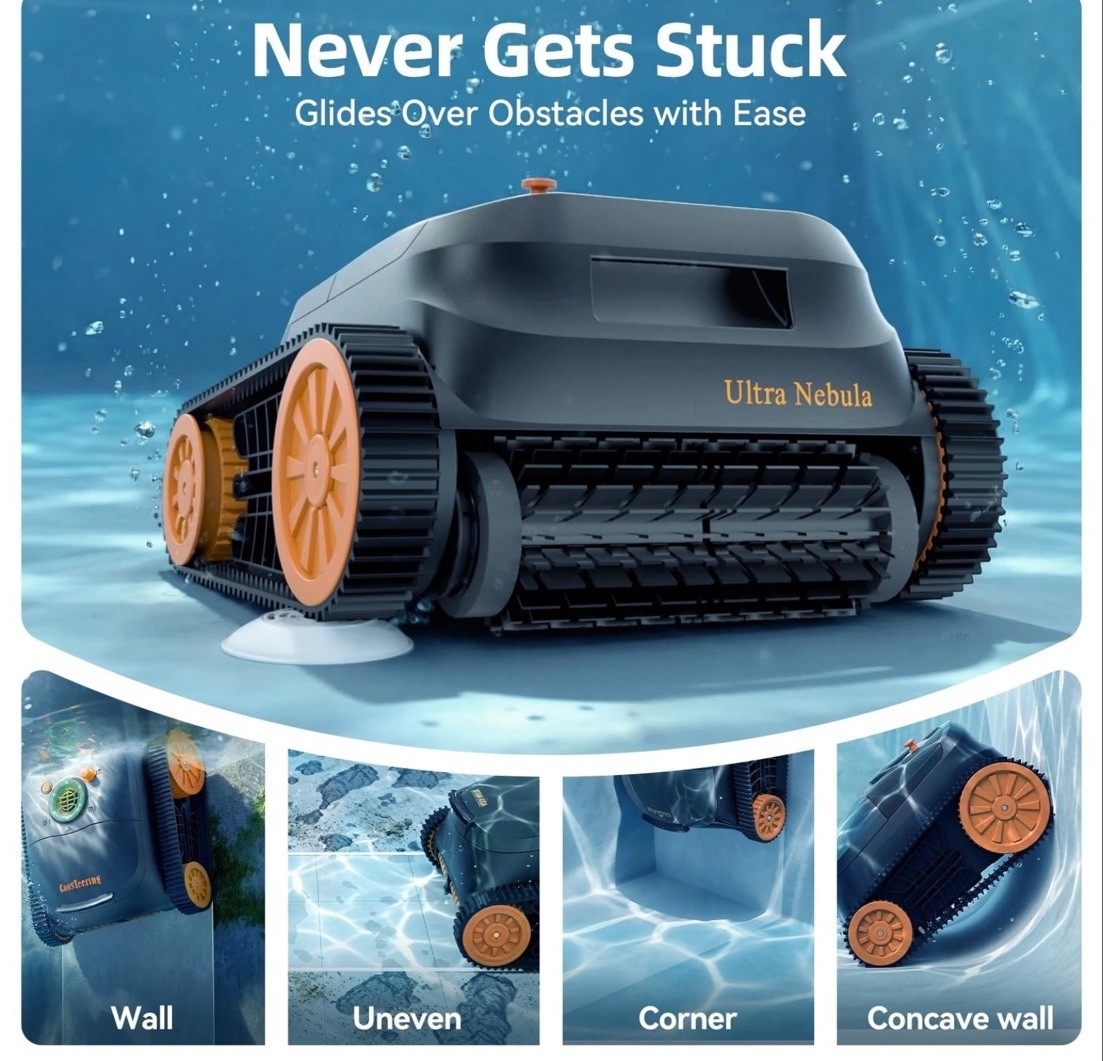 Ultra Ultra Nebula Robotic Pool Cleaner 5580 GPH 3H 180μm Smart Nav